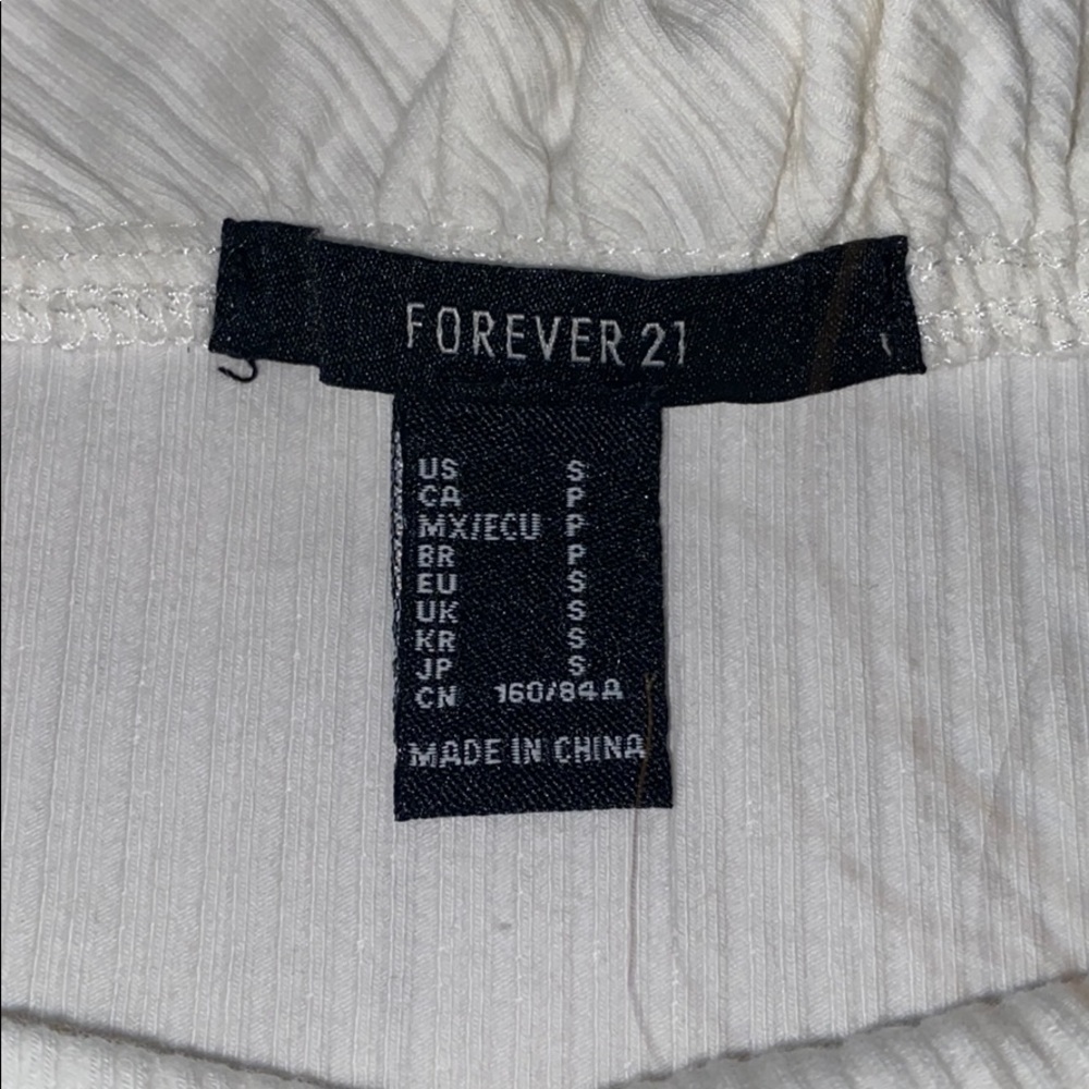 $5 LABOR DAY SALE ❤️ Forever 21 Off Shoulder Ruffled Bodysuit NWOT - Picture 3 of 5